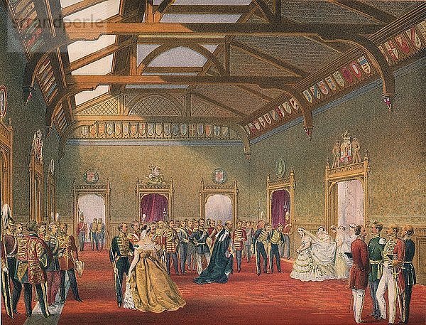 Marschieren Die Prozession der Braut  1863. Künstler: Robert Dudley.