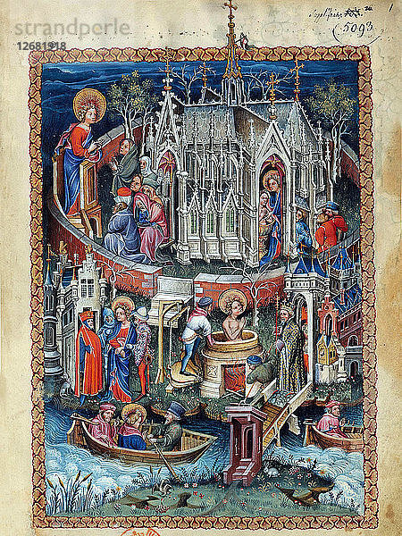 Szenen aus dem Leben des heiligen Johannes des Evangelisten  frühes 15. Jahrhundert.