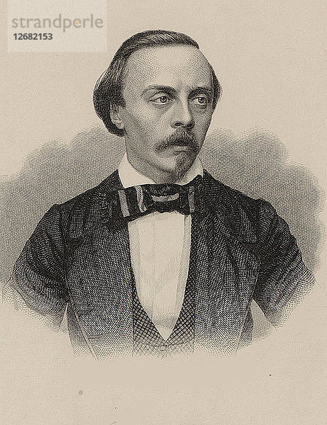Porträt des Komponisten Hans von Bülow (1830-1894)  1880.