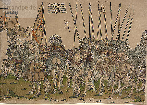 Festzug in Bologna am 5. November 1529  anlässlich der Krönung Karls V. durch Po