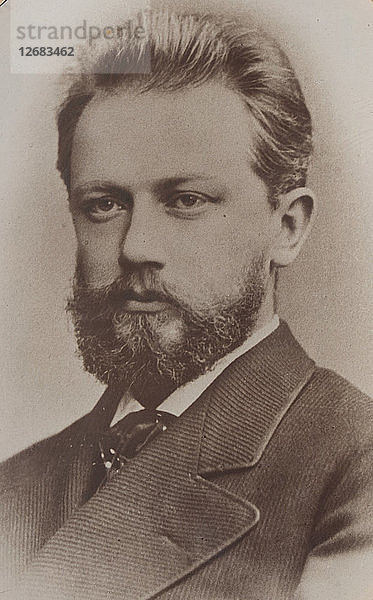Porträt des Komponisten Pjotr Iljitsch Tschaikowsky (1840-1893)  1874.