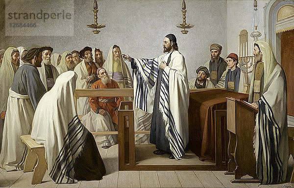 Predigt in einem israelitischen Oratorium (Sermon dans un oratoire israélite)  1897.
