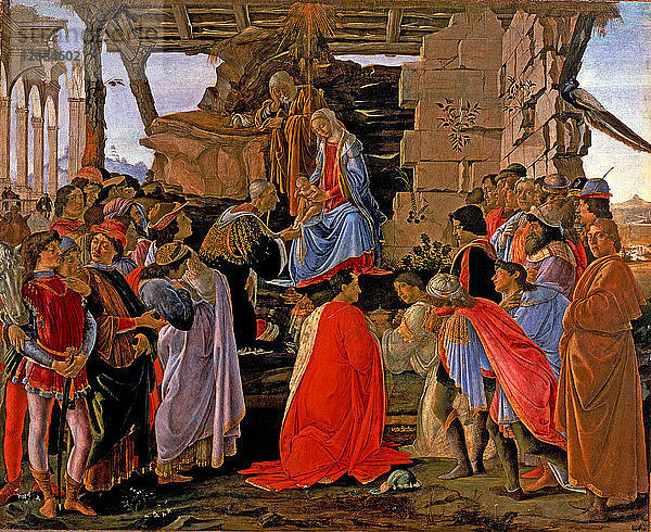 Anbetung der Könige von Sandro Botticelli.