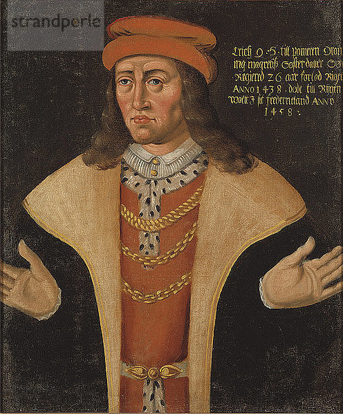 Porträt von Eric von Pommern (1382-1459)  König von Dänemark  Norwegen und Schweden.