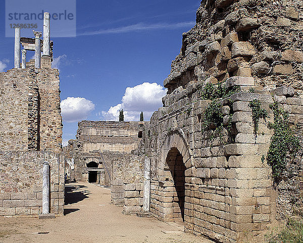 Seiteneingang zum Schauplatz des Römischen Theaters von Merida.