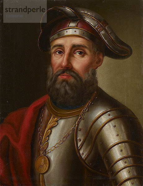 Porträt des Kosakenführers und Eroberers von Sibirien Jermak Timophejewitsch (?-1585).