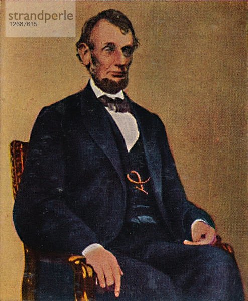 Abraham Lincoln 1809-1865  1934. Künstler: Unbekannt.