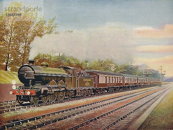 Der Southern Belle Express  Southern Railway  1926. Künstler: Unbekannt.