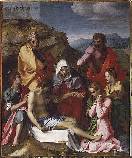 Pietà mit Heiligen (Pietà di Luco)  1523-1524.