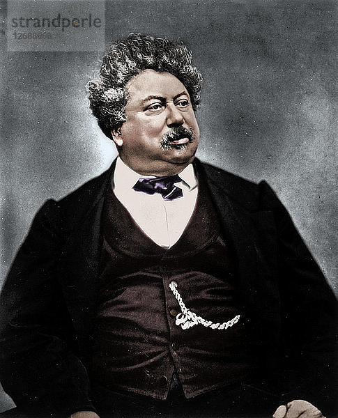 Alexandre Dumas der Ältere  französischer Romancier und Dramatiker  um 1850-1870. Künstler: Etienne Carjat.