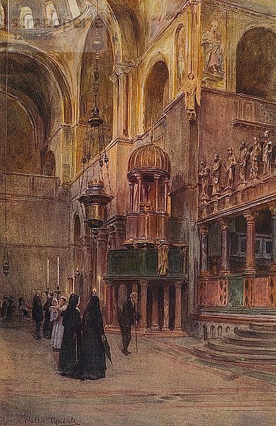 Innenraum von St. Marks  um 1900 (1913). Künstler: Walter Frederick Roofe Tyndale.