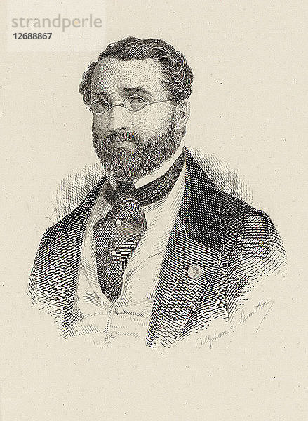 Porträt des Komponisten Adolphe Adam (1803-1856)  um 1870.