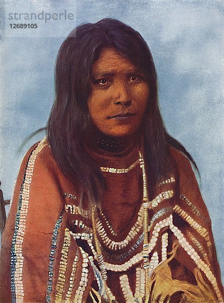Eine Sarcee-Indianerin  1912. Künstler: W Hanson Boorne.