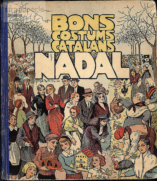 Cover des Kinderbuchs Nadal (Weihnachten) aus der Sammlung Bons costums Catalans. Il?