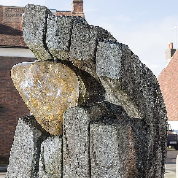 Das Symbol der Entdeckung  Skulptur von John Skelton  East Row  Chichester  West Sussex  2014. Künstler: Steven Baker  John Skelton.
