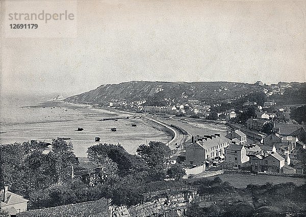 Mumbles - Die Stadt und die Bucht  1895. Künstler: Unbekannt.