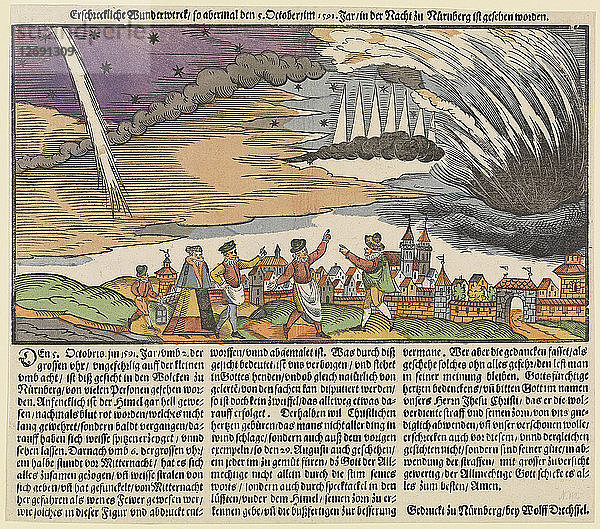 Nordlichter über Nürnberg am 5. Oktober 1591  1591.