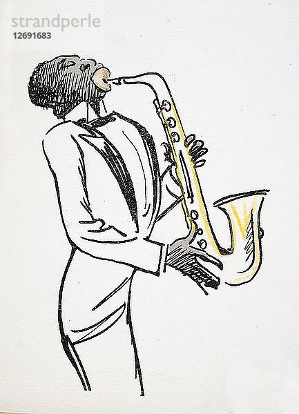 Saxophonspieler  aus White Bottoms pub. 1927.