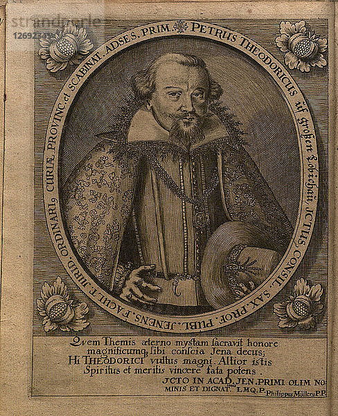 Porträt von Peter Theodoricus (1580-1640)  1671.