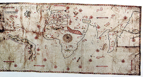 Niccolo Caveri Planisphäre von 1502  diese Planisphäre hat keine Nomenklatur und scheint sich auf ?