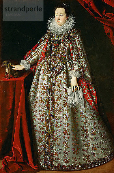 Porträt von Eleonora Gonzaga (1598-1655)  in ihrem Brautkleid.