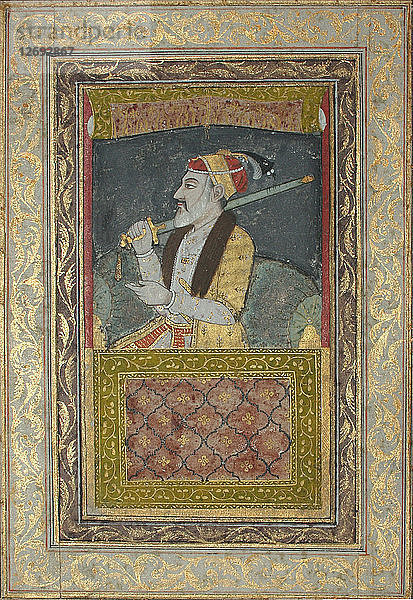 Porträt des Mogulkaisers Aurangzeb.