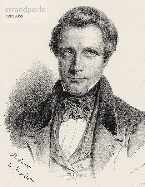 Porträt des Komponisten Henri Brod (1799-1839)  1835.