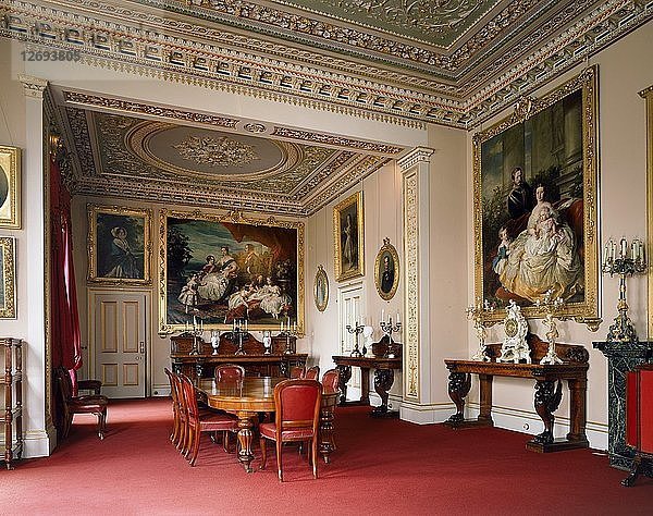 Der Speisesaal  Osborne House. Künstler: Historic England Mitarbeiter Fotograf.