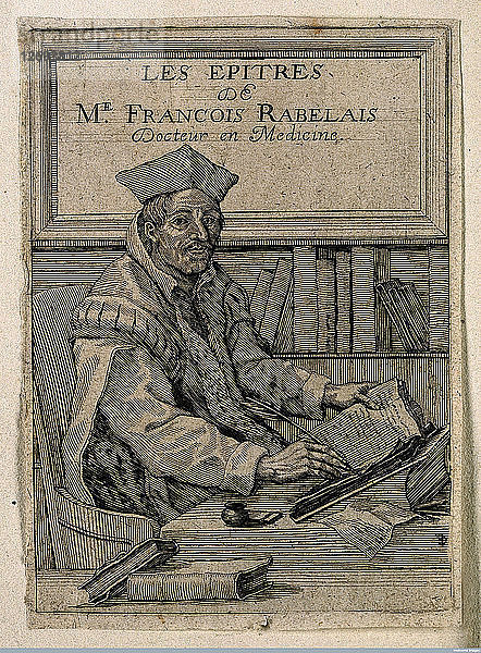 Porträt von François Rabelais (1494-1553).