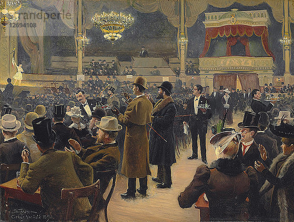 Ein Abend im Zirkus in Kopenhagen  1891.