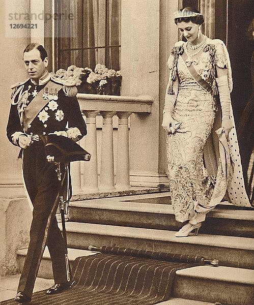 Der Herzog und die Herzogin von Kent  12. Mai 1937. Künstler: Unbekannt.