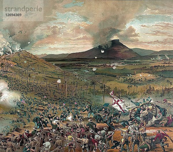 Schlacht von Mission Ridge  25. November 1863 - überreicht mit freundlicher Genehmigung der McCormick Harvestin