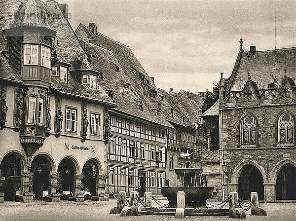 Goslar - Marktplatz  1931. Künstler: Kurt Hielscher.
