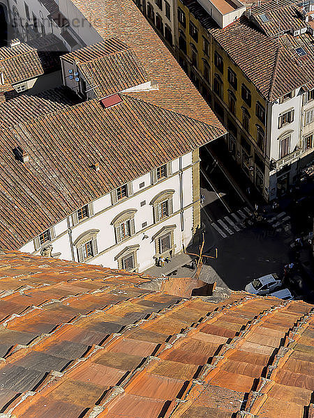 Italien  Toskana  Florenz  Kathedrale von Florenz  Dach der Kuppel  von F. Brunelleschi