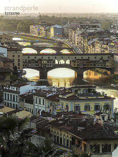 Italien  Toskana  Florenz  Blick vom Piazzale Michelangelo