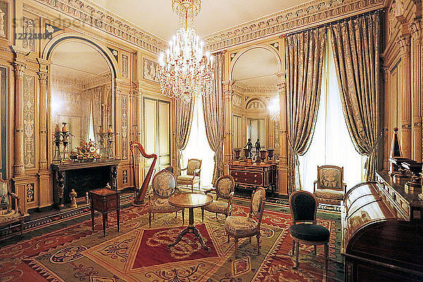Paris  1. Bezirk. Museum für dekorative Künste. Galerie 18. Jahrhundert. Das Wohnzimmer des Hotel de Serres.