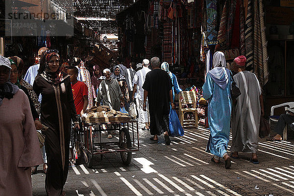 Der Souk. Medina von Marrakech. Marrakech. Marokko.