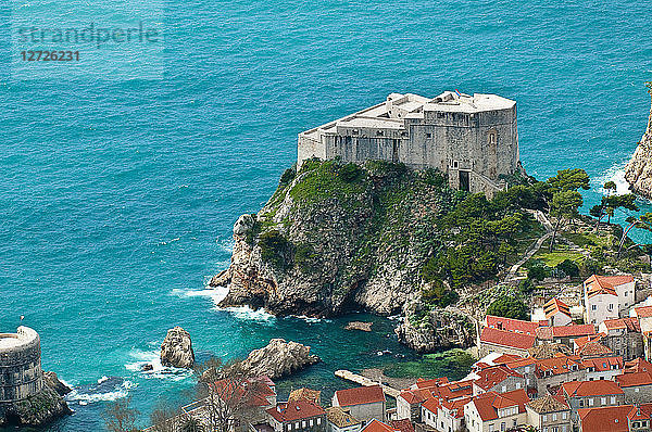 Europa  Kroatien  Dubrovnik-Neretva-Achse  Dalmatinische Küste  Dubrovnik  die Altstadt  die Festung Lovrijenac