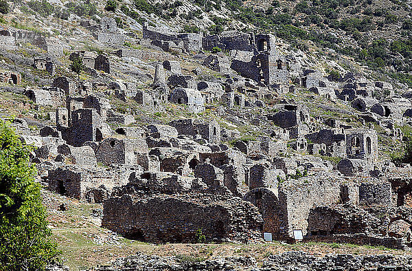 Türkei  Provinz Mersin  Anamur  archäologische Stätte von Anamurium  die Nekropole