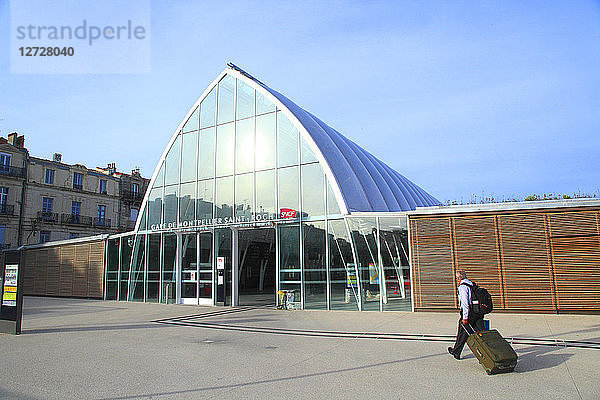 Frankreich  Bahnhof von Montpelier.
