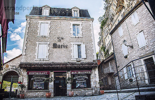 Gebäude im Inneren des Heiligtums von Rocamadour  Lot  Frankreich