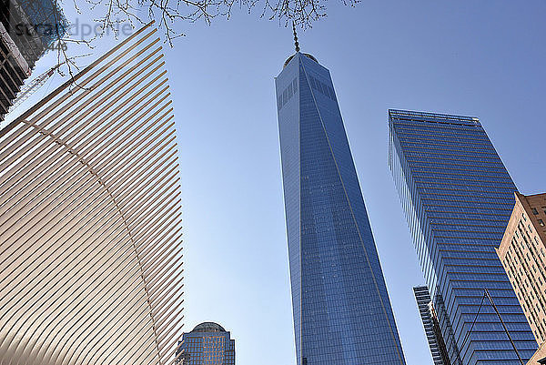 One World Trade Center im Tauchgang  ManhattanNew-York City  USA