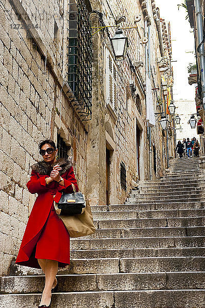 Europa  Kroatien  Dubrovnik-Neretva-Achse  Dalmatinische Küste  Dubrovnik  die Altstadt