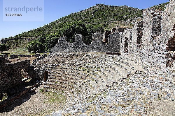 Türkei  Provinz Mersin  Anamur  archäologische Stätte von Anamurium  das Odeon