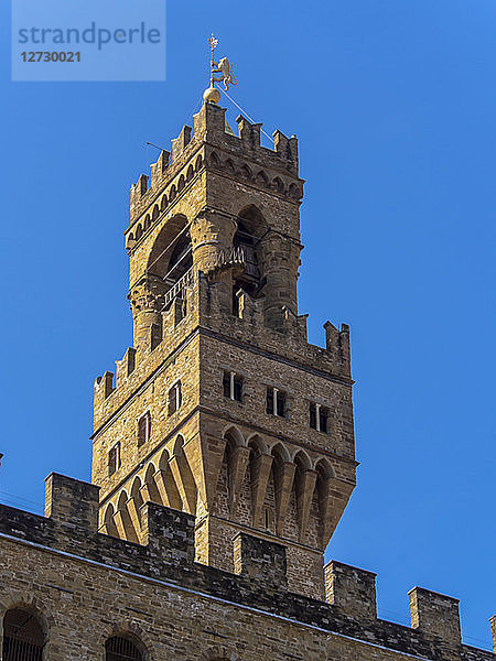 Italien  Toskana  Florenz  Glockenturm des Palazzo Vecchio