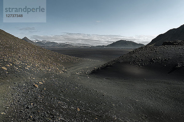 Iceland  Emstur  South West  Laugavegur trail from Landmannalaugar to Porsmoerk