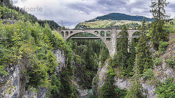 Switzerland  Graubuenden Canton  Solis Viaduct