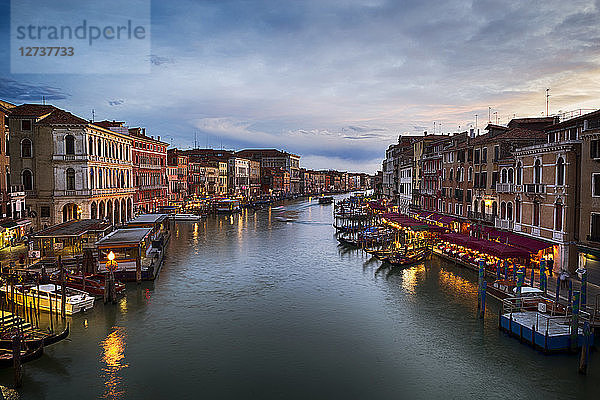 Italy  Venice  Canal Grande in the evening