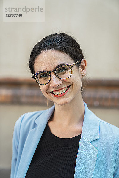 Portrait of a young businesswoman  wearing glasses