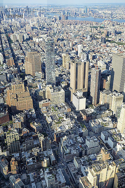 USA  New York  Manhattan  One World Trade Center and high-rising buildings